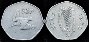 Ireland 1979 | Irish 50p | 50 Pence | Woodcock | KM.24 - Picture 1 of 2