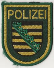 Vintage Police Germany Polizei Embroidered Shoulder Patch Woven Cloth Sew-On