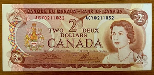 Canada 1974 $2 banknote - Picture 1 of 2