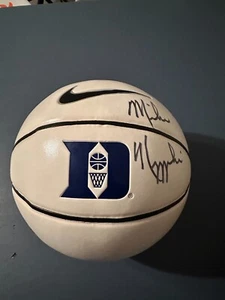 MIKE KRZYZEWSKI SIGNED NIKE DUKE BLUE DEVILS LOGO  BASKETBALL COACH K SIGNED - Picture 1 of 3