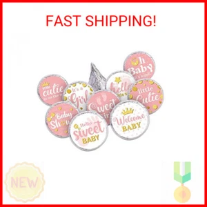 Clabby 504 Pieces Boy Girl Baby Shower Favors Stickers Mini Kisses Candy Sticker - Picture 1 of 2