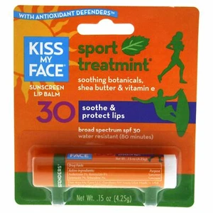 Sport Treatment Sunscreen Lip Balm SPF 30 by Kiss My Face for Unisex 0.15 read - Picture 1 of 1