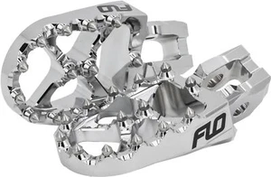 FLO MOTORSPORTS CHROME PRO SERIES FOOTPEGS KAWASAKI 07+ KX250F 06-23 KX450F - Picture 1 of 1