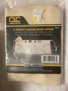 New Unopened CLC Work Gear ~ 2 Pocket Canvas ~ Work Apron - Picture 1 of 2