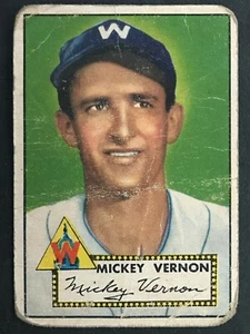 MICKEY VERNON 1952 TOPPS NO 106 "POOR" 57980 - Bild 1 von 2