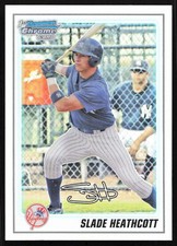 2010 Bowman #BCP95 Slade Heathcott     SN777 New York Yankees Card