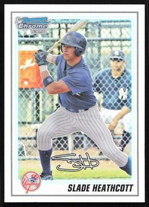 2010 Bowman #BCP95 Slade Heathcott     SN777 New York Yankees Card