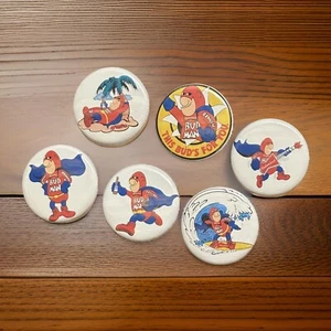 Bud Man Budweiser Replica Button 6-Pack Beer Drinks Bar - Picture 1 of 2