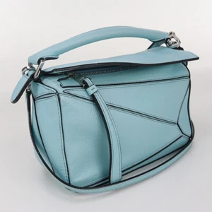 LOEWE Puzzle Bag Mini Handtasche Schultertasche Kalbsleder Blau Damen - Bild 1 von 7