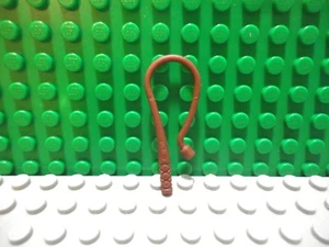 Lego mini figura 1 marrón rojizo pequeño doblado accesorio látigo NUEVO - Imagen 1 de 1