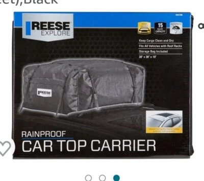 Nuevo Reese Explore 15 pies cúbicos impermeable coche superior portador 38" x 38" x 18" Foto 1 de 4