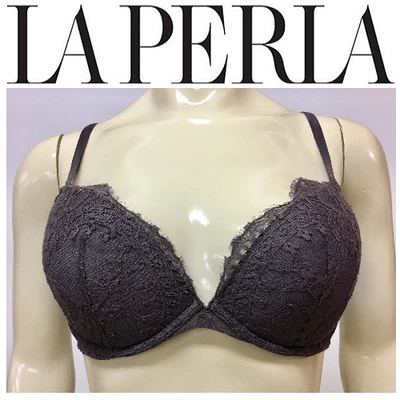 Sujetador con aros LA PERLA carbón 197 * 32B * Precio de venta sugerido por el fabricante 330 USD Foto 1 de 4