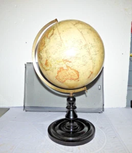 Ernst Schotte & Co Schul- und Familienglobus , 33cm , Holzfuss , um 1900 , 23677 - Bild 1 von 21