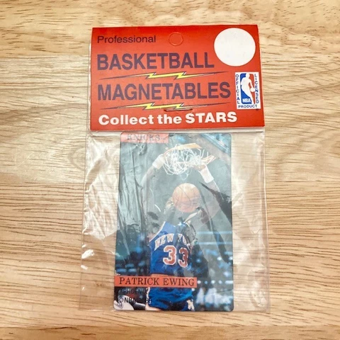*NIP* PATRICK EWING New York Knicks "Basketball Magnetables" Vintage 1989 Magnet Cover