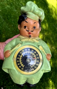 Hübsches altes Kreidegeschirr 1945 Bello Stern französisches Koch Thermometer intakt - Bild 1 von 9