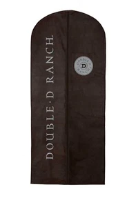DOUBLE D RANCH Brown Zipper GARMENT CLOTHES HANGING BAG - Picture 1 of 1