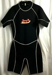 Nuevo traje de neopreno deportivo Tommy D para hombre XL 3 mm corto negro surf snorkel traje de buceo - Imagen 1 de 6