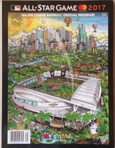 2017 MARLINS ALL STAR GAME PROGRAM SPECIAL FAZZINO ART LIMITED EDITION 7238 - Picture 1 of 1