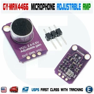 Amplificador de micrófono electret GY-MAX4466 MAX4466 módulo amplificador ajustable EE. UU. - Imagen 1 de 7