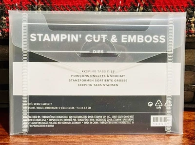 Stampin’ Up! Keeping Tabs Die ~ Make Your Own Tabs RETIRED NEW - Image 1 of 2