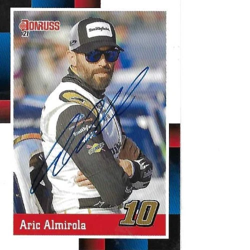 ARIC ALMIROLA SIGNED 2021 PANINI DONRUSS RACING #134 - NASCAR - Image 1 of 1