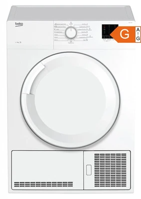 Beko Kondenstrockner 7kg Weiß DC7130N AquaWave Sensortrocknung - Bild 1 von 3