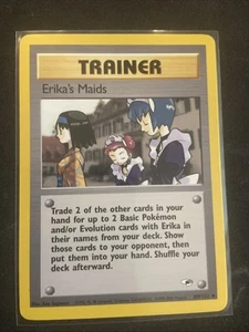 Erika's Maids 109/132 Gym Heroes Uncommon Vintage Pokemon Card WOTC English-NM/M - Picture 1 of 2