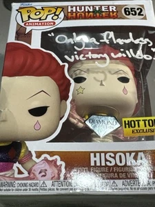 Funko Pop! Animation Hunter X Hunter 652 Hisoka Signed JSA Diamond Collection - Picture 1 of 10