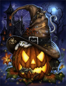 Boo! (430 Piece Halloween Wooden Jigsaw Puzzle) - Picture 1 of 7