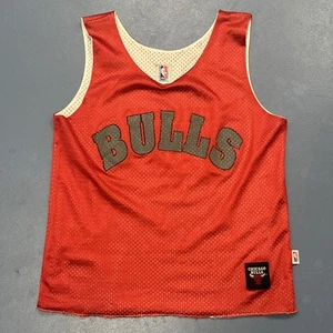 Chicago Bulls Vintage Retro Reversible Training Singlet SZ XL - Picture 1 of 7