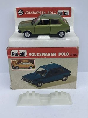 Polistil 1/25 Volkswagen Polo In Original Box Green Diecast see others - Image 1 of 4
