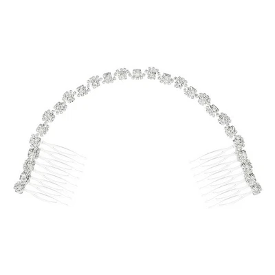  Capelli Accessori Pettini Di Cristallo Parrucchiato Da Sposa Cristallino - Immagine 1 di 4
