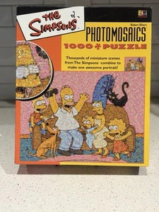 The Simpsons Photomosaics Robert Silvers 1000 Piece Jigsaw Puzzle - Picture 1 of 3