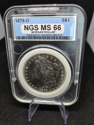 1879-O Morgan Dollar Mint State NGS – Rare New Orleans Gem – Vault Stored - Image 1 of 4