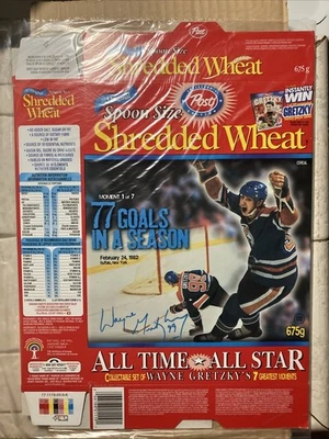 1982 POST CEREAL CANADIAN WAYNE GRETZKY BOX COVER⭐️ HOF EDMONTON OILERS - Image 1 of 4