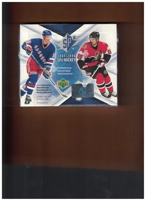 2005-06 Upper Deck SPx Hockey sealed hobby box Ovechkin Crosby RC 4/18 ct - Image 1 of 3