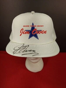 Signierte Jim Owen Bless Your Heart Mesh Snapback Mütze weiß - Bild 1 von 12