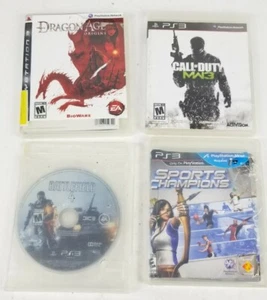PS3 Lot of 4 Games COD MW3/Dragon Age Origins/Battlefield 4/Sports Champions - Picture 1 of 10