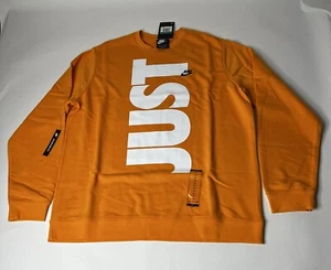 Nike Sportswear Just Do It Orange Tennessee French Terry Sweatshirt Mens XL NWT - Picture 1 of 16