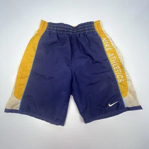 Vintage Y2K Nike Swim Trunks Boys Kids Toddler Size 7 Lightweight Mesh Lined - Picture 1 of 17