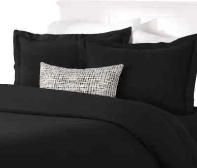 Juego de funda nórdica de 3 piezas de algodón sólido 600 TC ~ King Queen Full Twin ~ Nuevo Foto 1 de 4