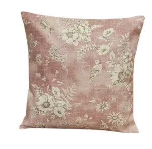 iLiv Finch Toile Rose Pink Bird Cushion Cover 12" 14" 16" 17" 18" 20" 22" - Picture 1 of 7