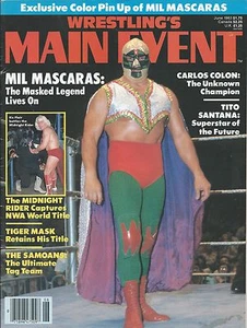 Wrestling's Main Event Magazine with 8 x 10 Photo of Mil Mascaras and Pencil - Picture 1 of 3