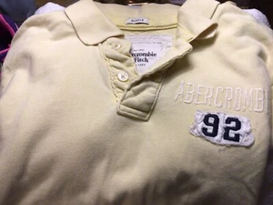 Polo uomo vintage Abercrombie & Fitch S/S muscolare, giallo chiaro XXL - Foto 1 di 3
