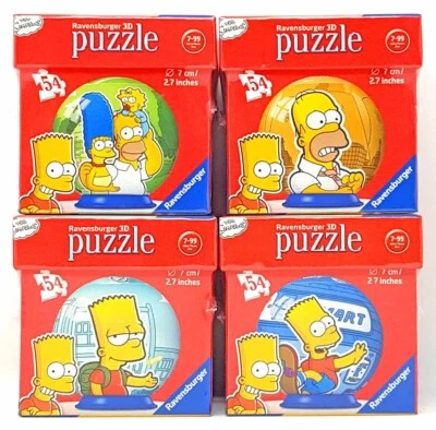 Ravensburger 7 CM Puzzleball The Simpsons Homer Barba Lisa Marge Springfield - Immagine 1 di 3