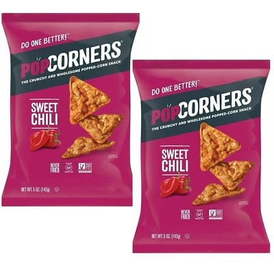 Popcorners Chips Popped Corn Snack SWEET CHILI, Puffed Chips 7 Oz. (Pack of 2) - Image 1 of 4