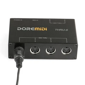 MIDI THRU-6 Box MIDI Interface Standard Five-pin Interface Musical Instrument - Picture 1 of 7