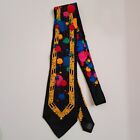 Brightly Colored Vintage Rush Limbaugh Silk Tie Made In The USA Pink Blue Green
