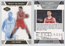 2007-08 Topps Co-Signers Gold Blue /89 Yao Ming Tracy McGrady #11.1 HOF