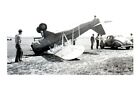 Waco F Weaver Aircraft Co Airplane Vintage Photograph 5x3.5" Crashed Upside Down
